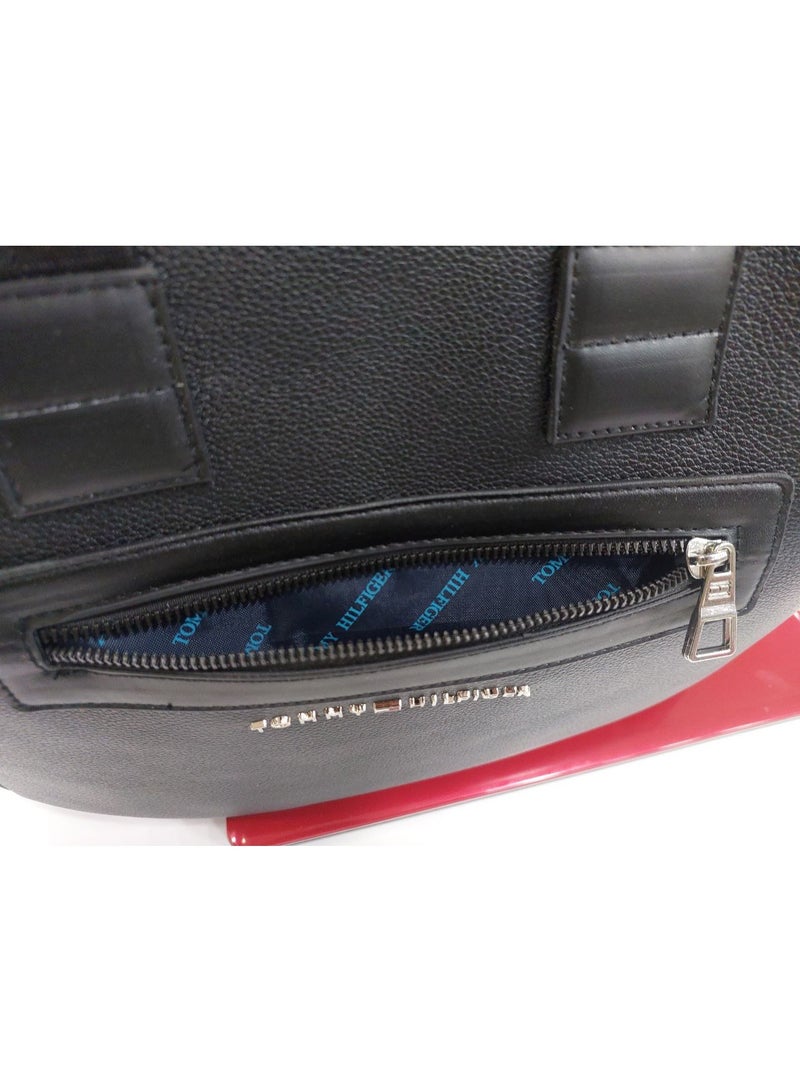 TOMMY TIME Tommy Hilfiger Laptop Bag – Black – Padded Compartment – Branded Strap - Image 5